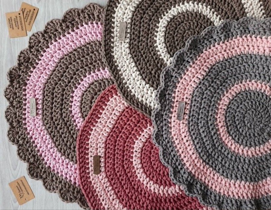 10 rug simple fan bicolour
