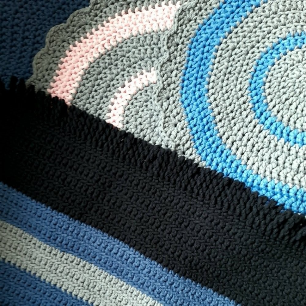 9 rug classic stripes simple fan bicolour